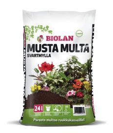 Biolan Musta multa 24 l ruukkukasveille