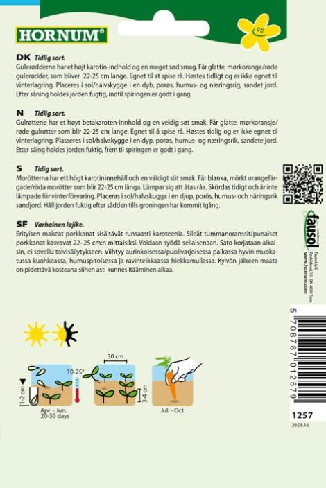 Porkkana 'Sugarsnax 54 F1' Daucus carota tuotekuva 1 Porkkana 'Sugarsnax 54 F1' Daucus carota tuotekuva 1