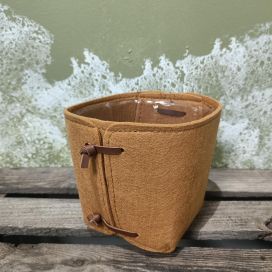 Huopainen suojaruukku, kamelinruskea 12 cm Dekker Decoration