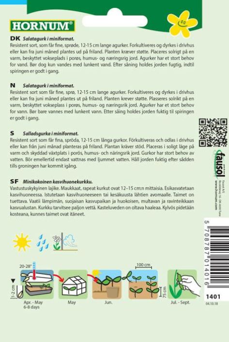 Salaattikurkku 'Picolino F1' Cucumis sativus tuotekuva 1 Salaattikurkku 'Picolino F1' Cucumis sativus tuotekuva 1