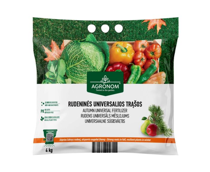 SYYSLANNOITE Agronom 4 kg Typeton syksyyn valmistava lannos loppukesalla kaytettavaksi / VAIN NOUTO SYYSLANNOITE Agronom 4 kg Typeton syksyyn valmistava lannos loppukesalla kaytettavaksi / VAIN NOUTO