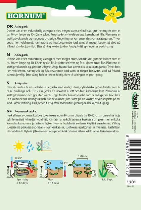 Avomaankurkku &#039;Fatum&#039; Cucumis sativus tuotekuva 1