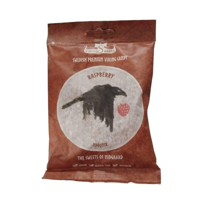 RASPBERRY 120g Vegaaninen, gluteeniton ja luonnollisen herkullinen vadelmakarkki.