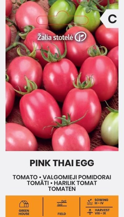 (Cocktail-)tomaatti 'Pink Thai Egg' Vaaleanpunaisia tomaatteja tuottava lajike (Cocktail-)tomaatti 'Pink Thai Egg' Vaaleanpunaisia tomaatteja tuottava lajike