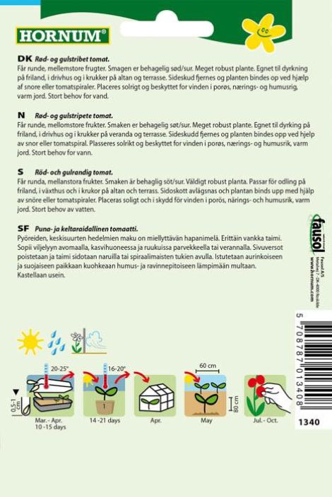 Tomaatti &#039;Tigerella&#039; Solanum lycopersicum tuotekuva 1