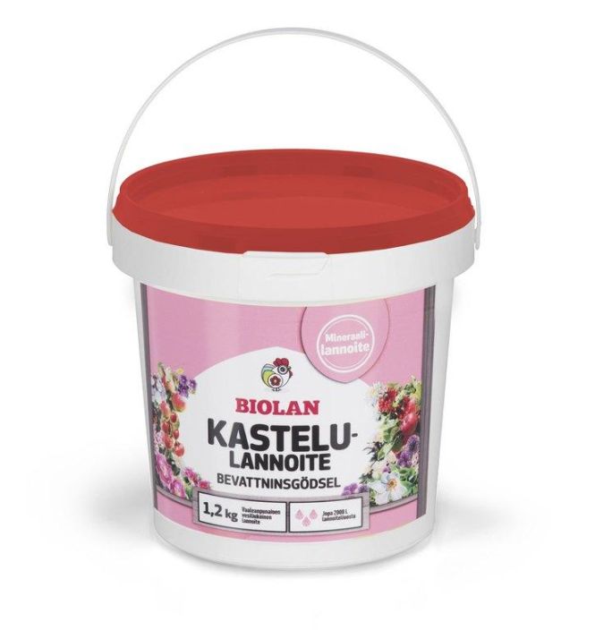 Biolan Kastelulannoite1,2Kg Biolan Kastelulannoite on vesiliukoinen mineraalilannoite. Lannoite sisaltaa kaikkia kasvin Biolan Kastelulannoite1,2Kg Biolan Kastelulannoite on vesiliukoinen mineraalilannoite. Lannoite sisaltaa kaikkia kasvin