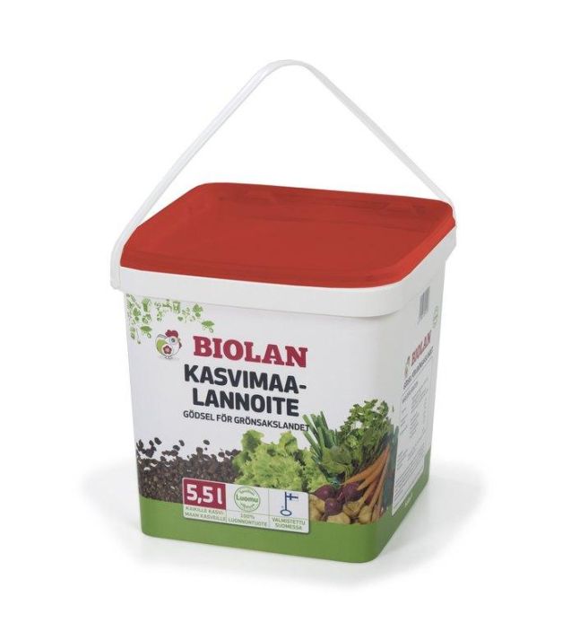 Biolan Kasvimaalannoite, 5,5l. Biolan Kasvimaalannoite, 5,5l.