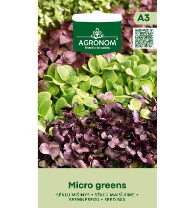 Salaattisiemensekoitus 'Micro Greens' Sekoitus erilaisia, raikkaita salaatteja Salaattisiemensekoitus 'Micro Greens' Sekoitus erilaisia, raikkaita salaatteja
