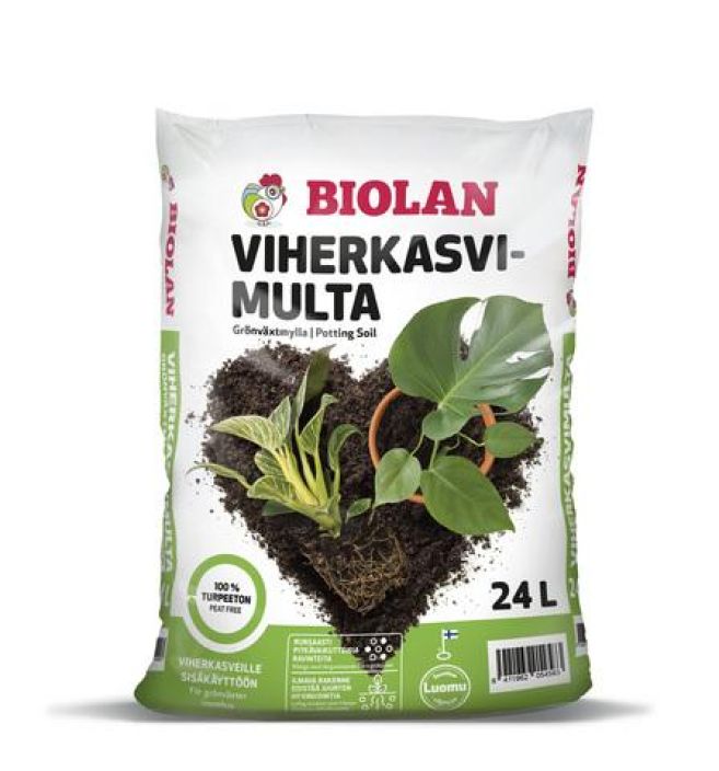 Biolan viherkasvimulta 24 l. Biolan viherkasvimulta 24 l.