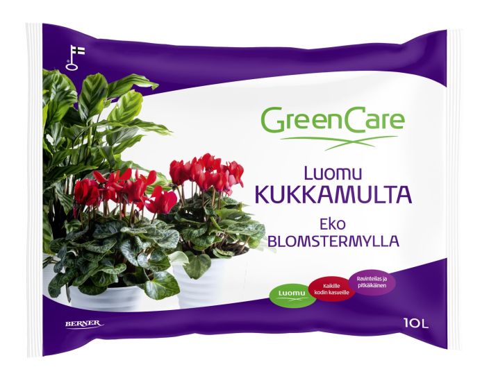 GreenCare Kukkamulta 10 l Kesakukkamulta on erikoismulta kesakukille. Sisaltaa muovittomia kastelukiteita. / VAIN NOUTO GreenCare Kukkamulta 10 l Kesakukkamulta on erikoismulta kesakukille. Sisaltaa muovittomia kastelukiteita. / VAIN NOUTO